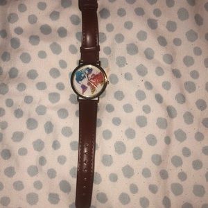 World Map Fashion Watch- Genuine Leather